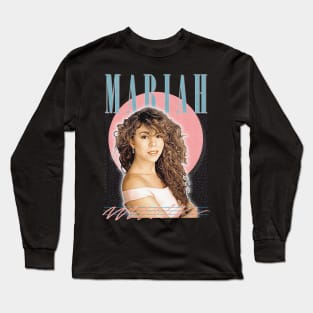 Mariah / 90s Vintage Aesthetic Design Long Sleeve T-Shirt